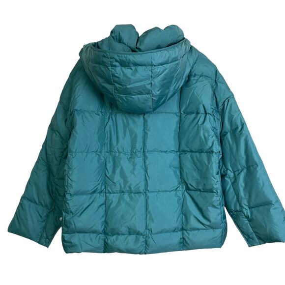 Masai Copenhagen Down Puffer Coat Small Womens Teal Full Zip Outdoors Tabiha NWT - Picture 2 of 13